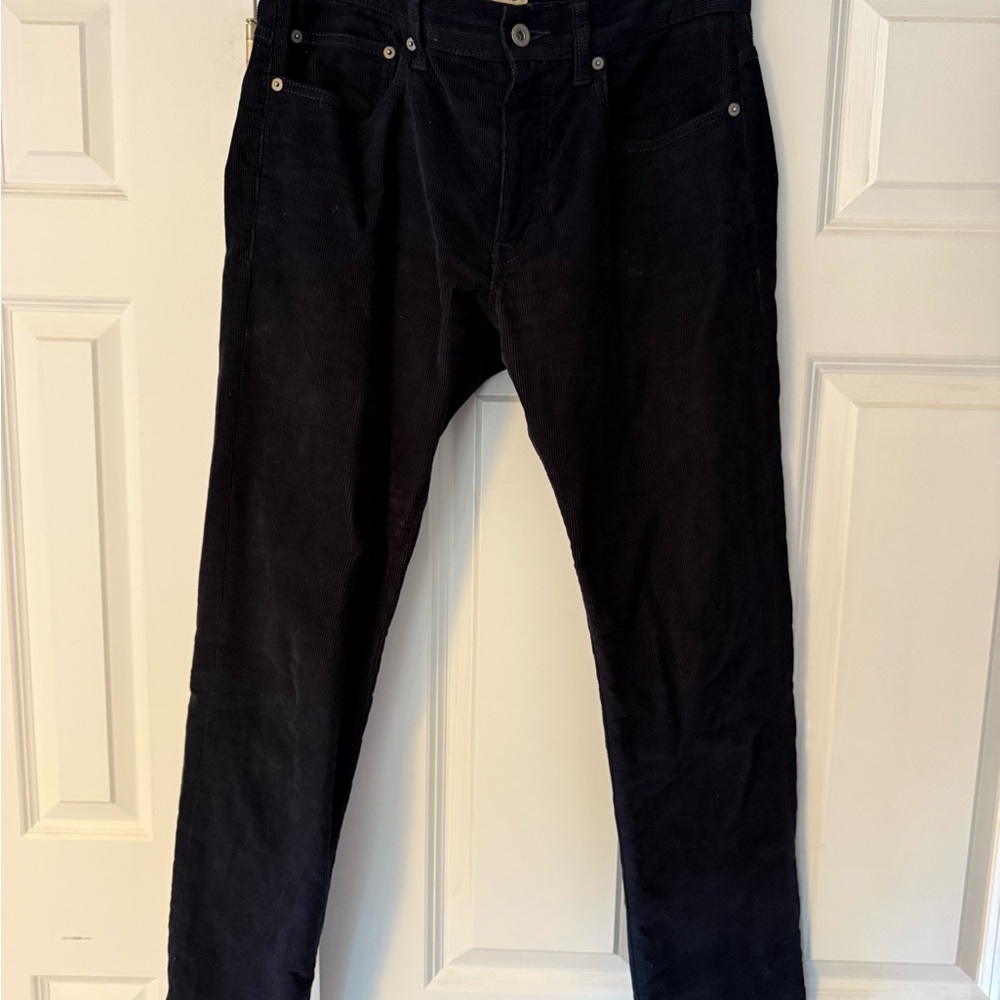 J. Crew Men's Corduroy Pants in Black 31x30